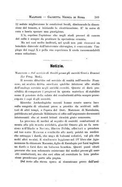 Gazzetta medica Malpighi