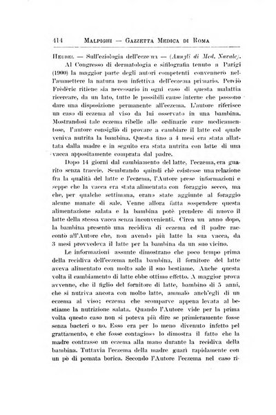 Gazzetta medica Malpighi