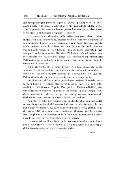 Gazzetta medica Malpighi