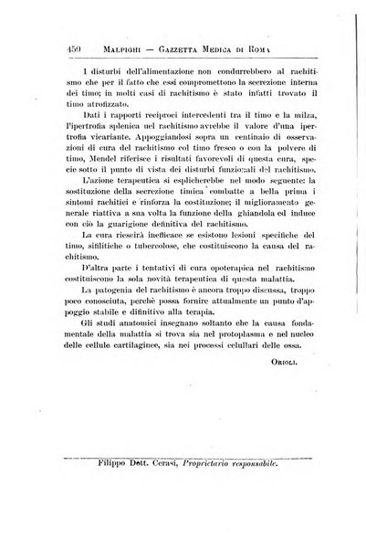 Gazzetta medica Malpighi