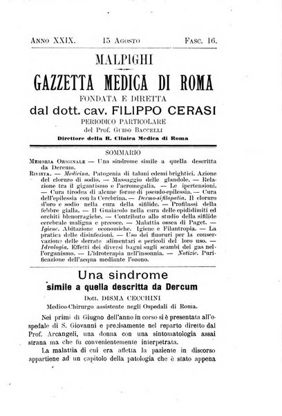 Gazzetta medica Malpighi