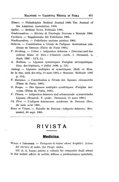 Gazzetta medica Malpighi