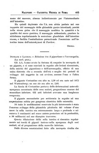 Gazzetta medica Malpighi