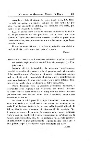 Gazzetta medica Malpighi