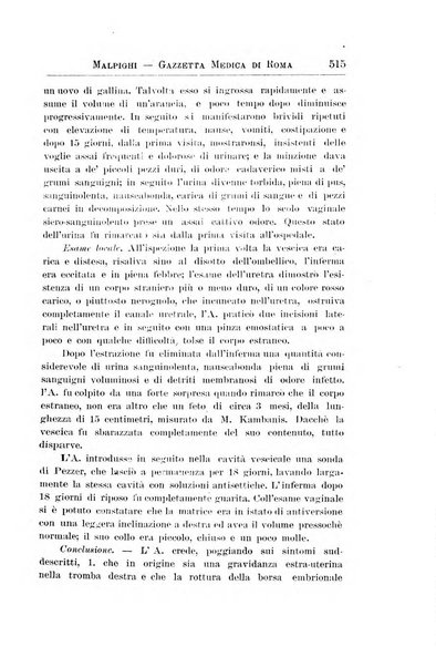 Gazzetta medica Malpighi