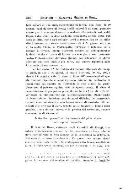 Gazzetta medica Malpighi