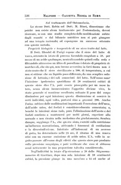 Gazzetta medica Malpighi