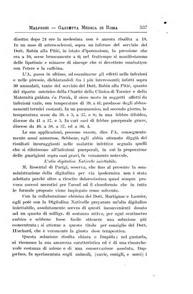 Gazzetta medica Malpighi