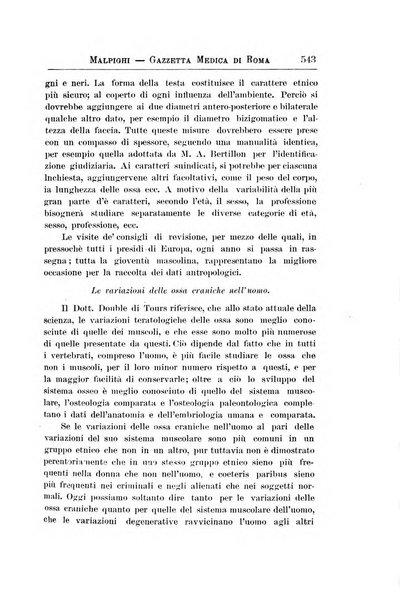 Gazzetta medica Malpighi