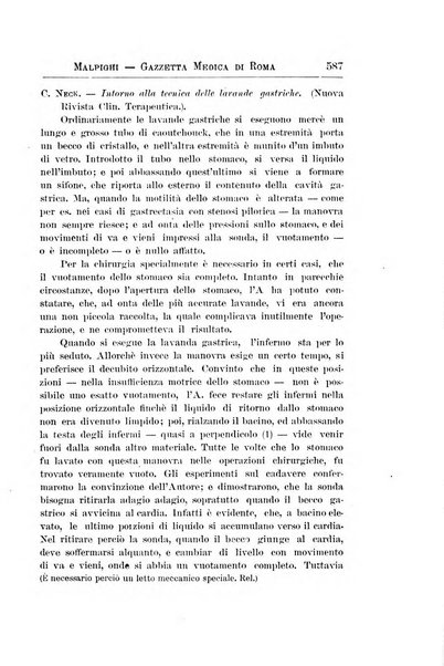 Gazzetta medica Malpighi