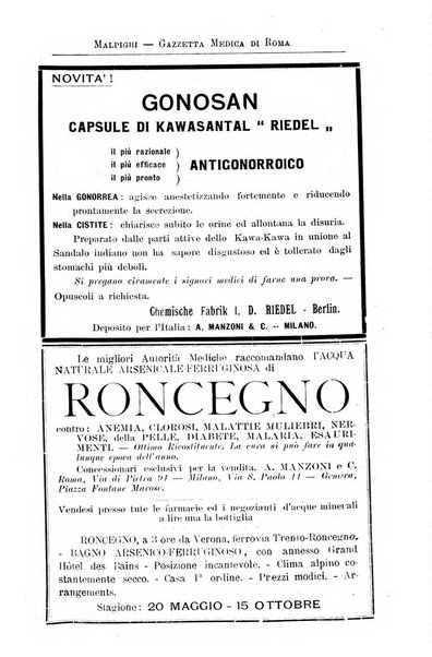 Gazzetta medica Malpighi