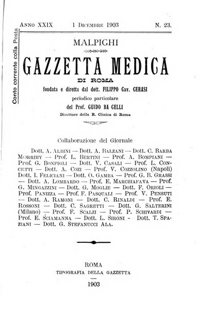 Gazzetta medica Malpighi