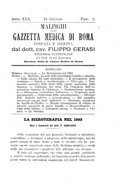 Gazzetta medica Malpighi