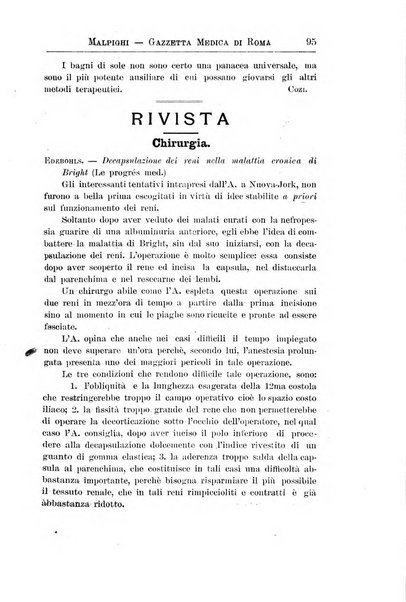 Gazzetta medica Malpighi