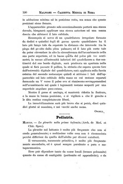 Gazzetta medica Malpighi