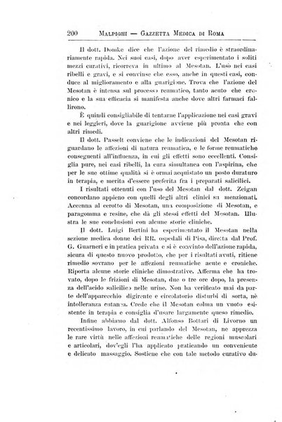 Gazzetta medica Malpighi