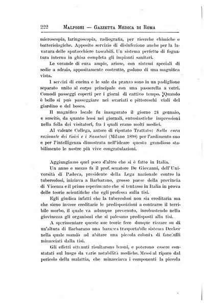 Gazzetta medica Malpighi