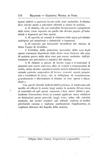 Gazzetta medica Malpighi