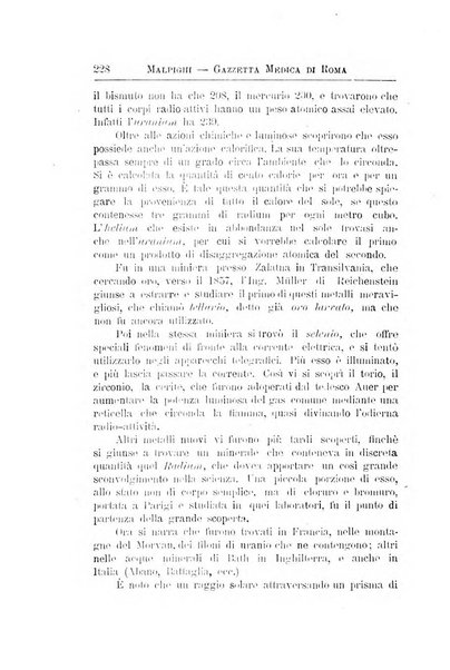 Gazzetta medica Malpighi