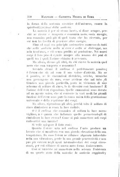 Gazzetta medica Malpighi