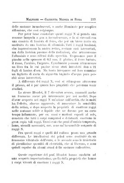 Gazzetta medica Malpighi