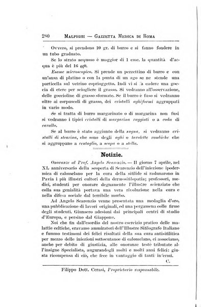 Gazzetta medica Malpighi