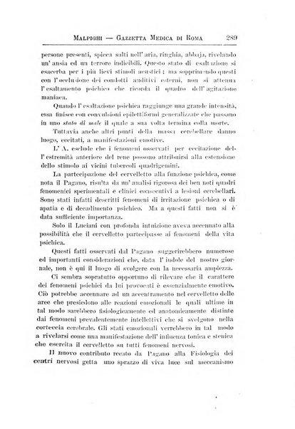 Gazzetta medica Malpighi