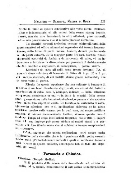 Gazzetta medica Malpighi