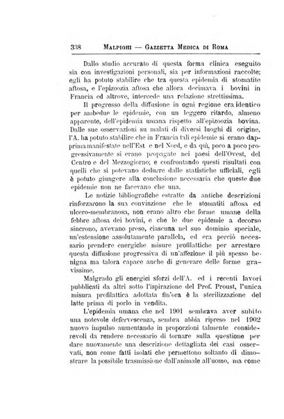 Gazzetta medica Malpighi