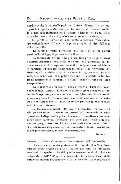 Gazzetta medica Malpighi