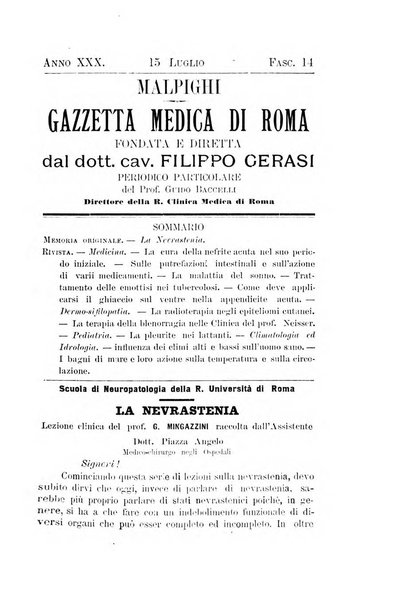 Gazzetta medica Malpighi