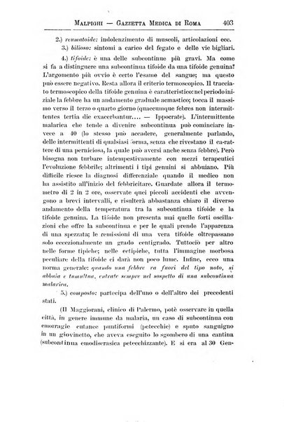 Gazzetta medica Malpighi