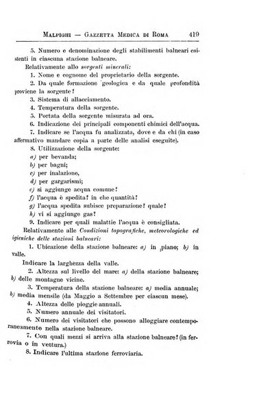 Gazzetta medica Malpighi