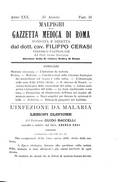 Gazzetta medica Malpighi