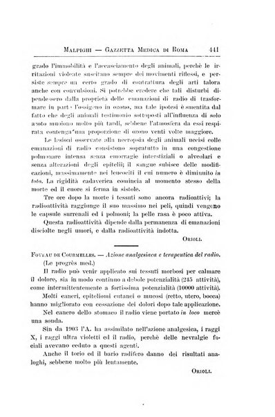 Gazzetta medica Malpighi