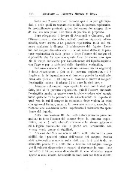 Gazzetta medica Malpighi