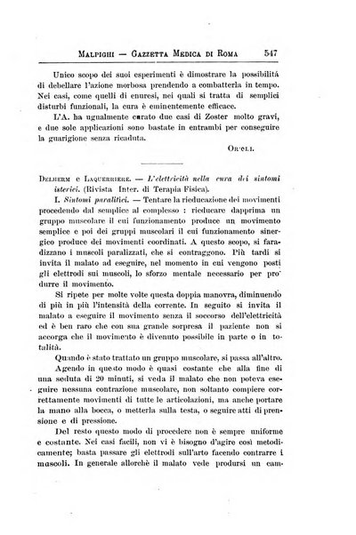 Gazzetta medica Malpighi