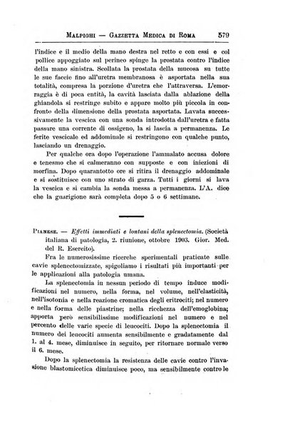 Gazzetta medica Malpighi