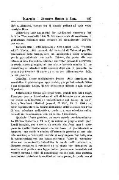 Gazzetta medica Malpighi