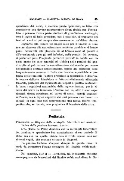 Gazzetta medica Malpighi