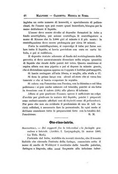 Gazzetta medica Malpighi