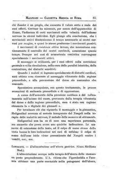 Gazzetta medica Malpighi