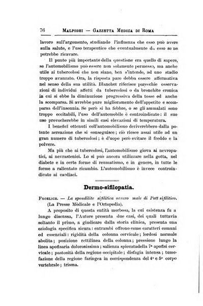 Gazzetta medica Malpighi