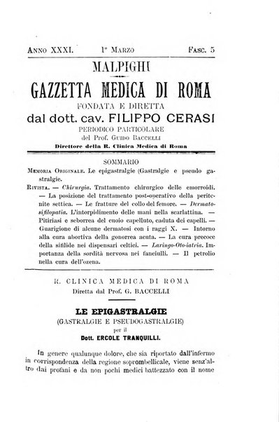 Gazzetta medica Malpighi