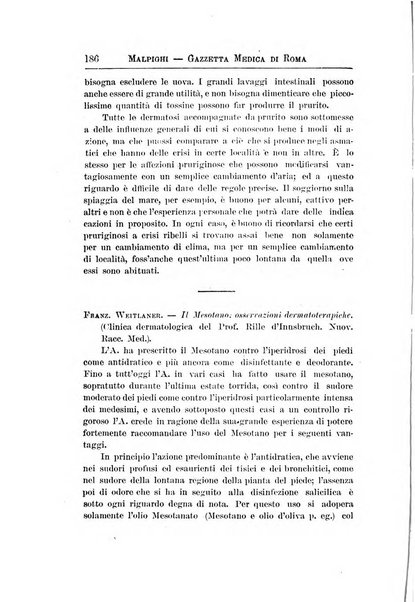 Gazzetta medica Malpighi