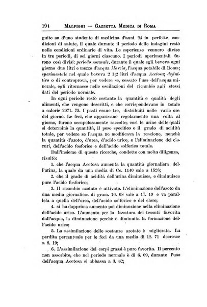 Gazzetta medica Malpighi