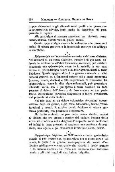 Gazzetta medica Malpighi