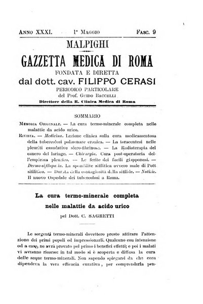 Gazzetta medica Malpighi