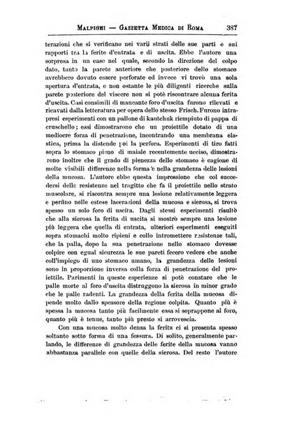 Gazzetta medica Malpighi