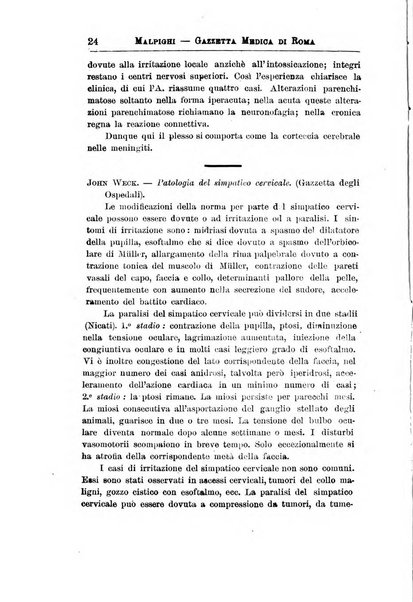 Gazzetta medica Malpighi